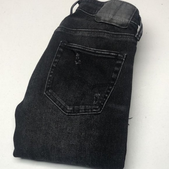 LIKE NEW MENS DISTRESS BLACKWASH SKINNY JEANS 26x28 ⭐️ - Picture 1 of 15